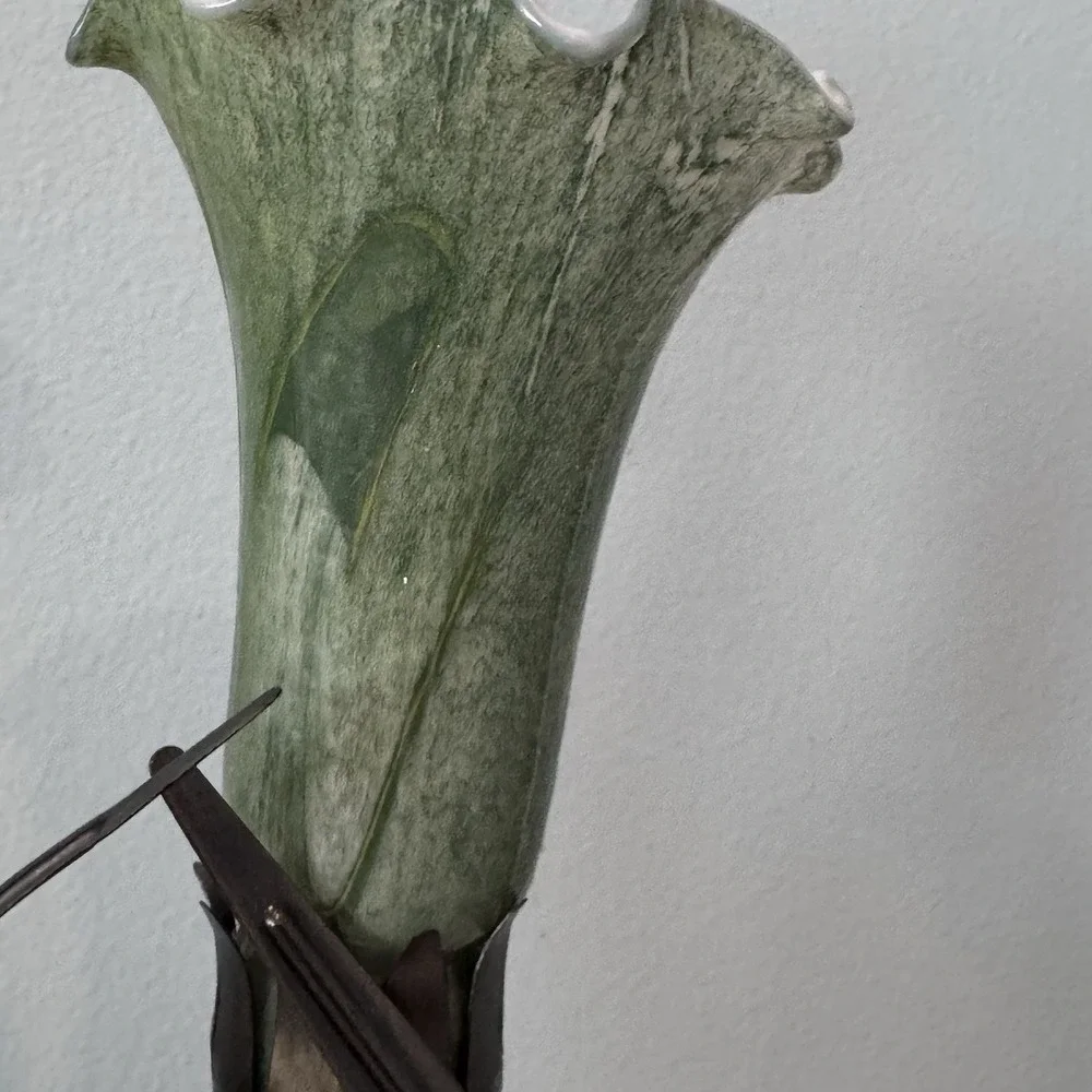 VTG‎ Dale Tiffany Luminarie Tulip Lamp Dragonfly Connoisseur Collection 3 Shade